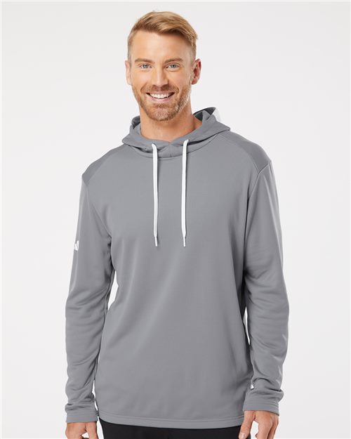 Adidas - Men's Textured Mixed Media Midweight Hooded Sweatshirt - A530