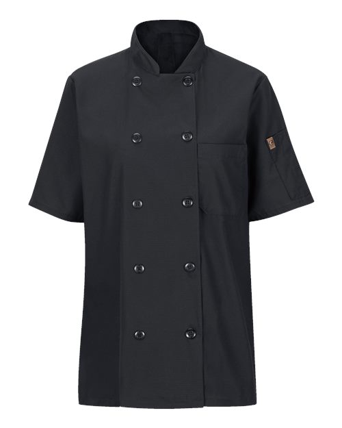 Chef Designs - Women's Mimix™ Short Sleeve Chef Coat with OilBlok- 045X