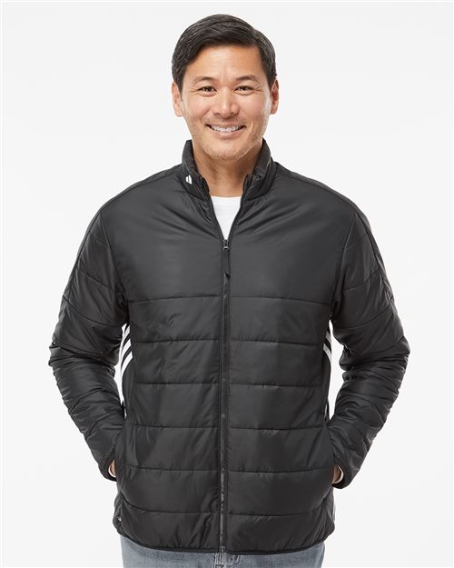 Adidas - Men's 3-Stripes Puffer Full-Zip Jacket - A570