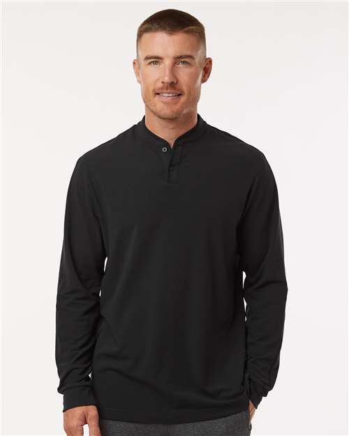 Adidas - Men's Henley Long Sleeve T-Shirt - A597