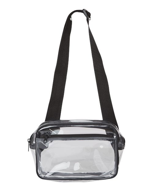 Liberty Bags - Clear Stadium 2-Pocket Fanny Pack/Crossbody Bag