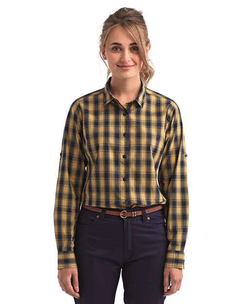 Artisan Collection by Reprime - Women's Mulligan Check Cotton Dress Shirt-RP350