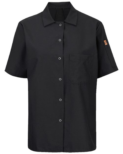 Chef Designs - Women's Mimix™ Short Sleeve Cook Shirt with OilBlok-501X