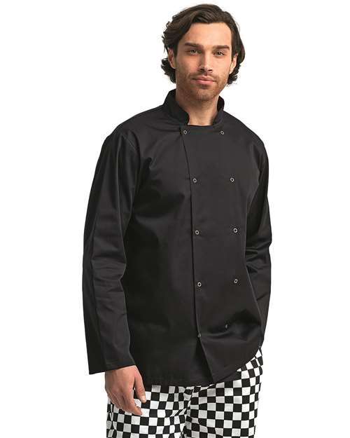 Artisan Collection by Reprime - Unisex Ten Studded Front Chef Coat-RP665
