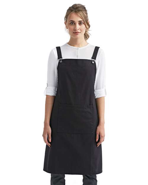 Artisan Collection by Reprime - Cross Back Barista Bib Apron-RP129