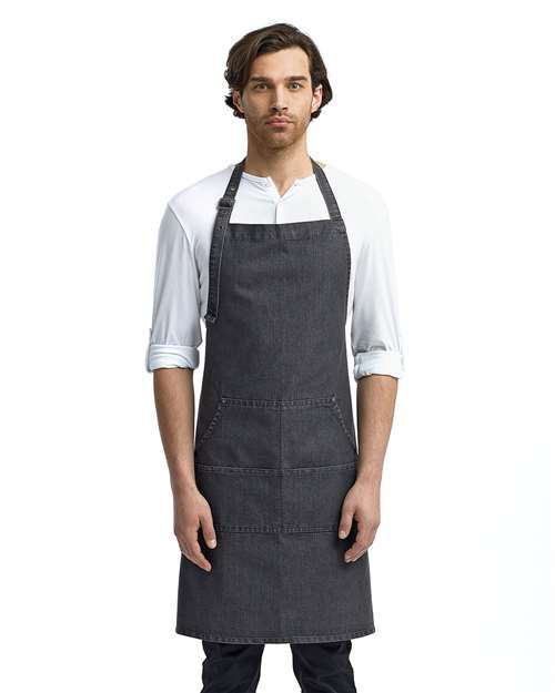 Artisan Collection by Reprime - Jeans Stitch Denim Bib Apron-RP126
