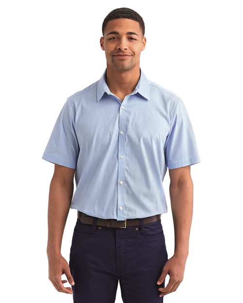 Artisan Collection by Reprime - Men's Microcheck Gingham Cotton Shirt-RP221