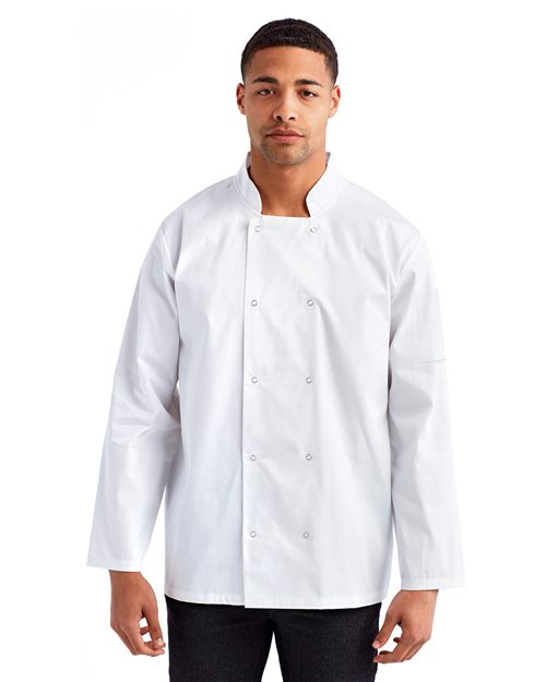 Artisan Collection by Reprime - Unisex Ten Studded Front Chef Coat-RP665