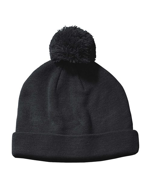 Big Accessories - Pom Cuffed Beanie