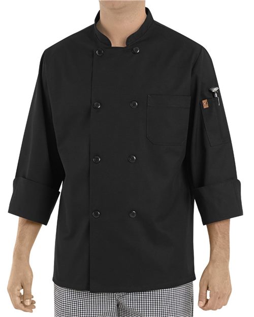 Chef Designs - Black Traditional Chef Coat- KT76