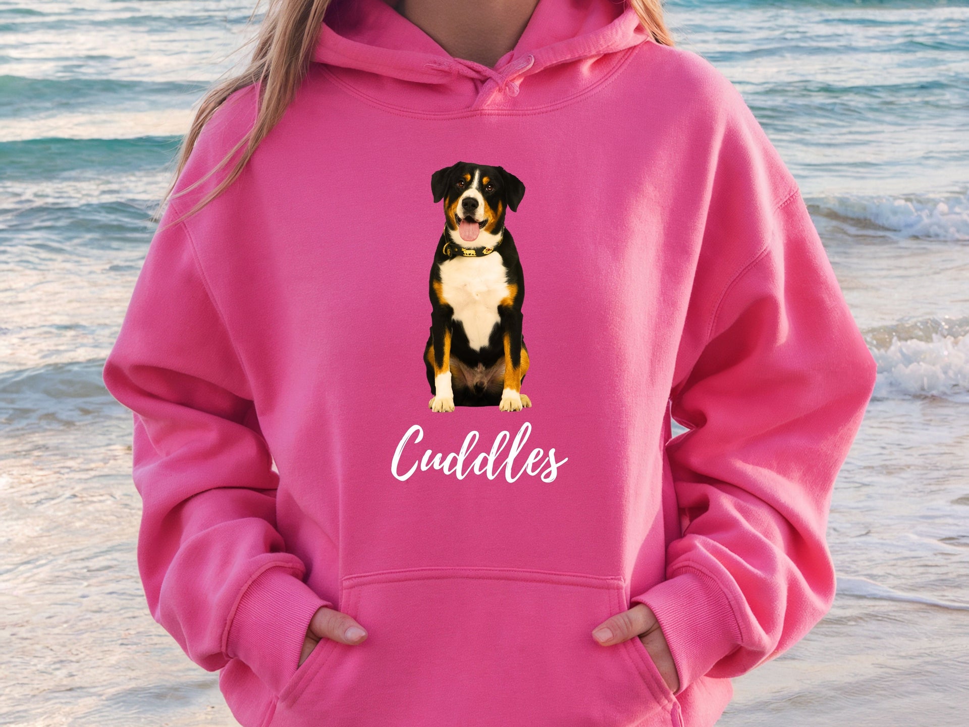 Custom Dog Name Sweatshirt & Hoodie | Personalized Pet Lover Pullover | Unisex Adult, Youth, Toddler Sizes | Dog Mom Gift | Cute Custom Pet Outfit-P002