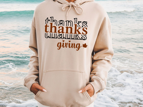 Minimal Thanksgiving Sweatshirt | Simple Fall Pullover | Cozy Autumn Crewneck for Adults & Kid-70055