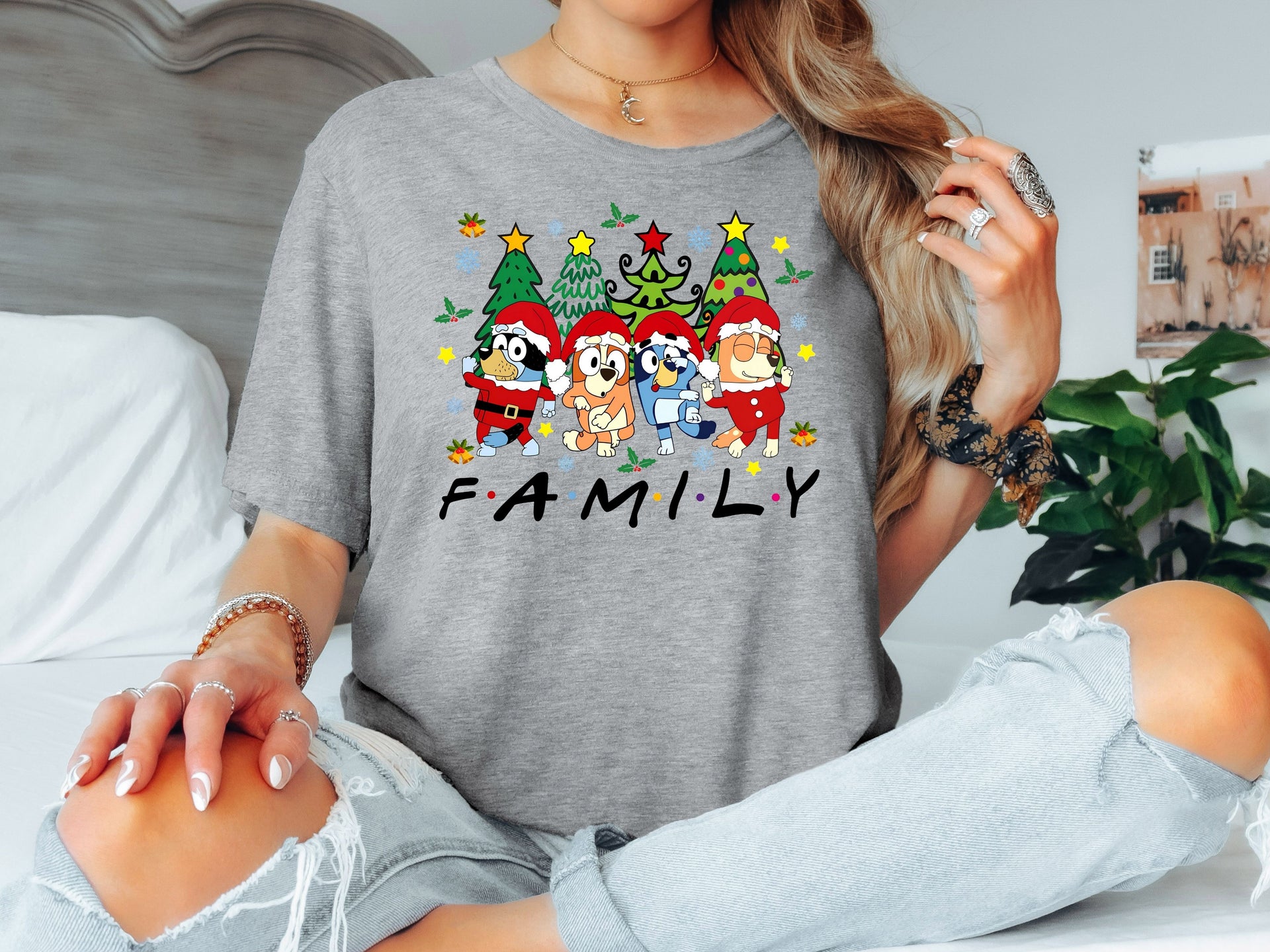 Christmas Family Matching Shirt | Cute Holiday T-Shirt | Unisex & Women Adult Tee | Youth, Toddler, Baby Shirt & Unisex Bodysuit | Festive Xmas Outfit-7C004