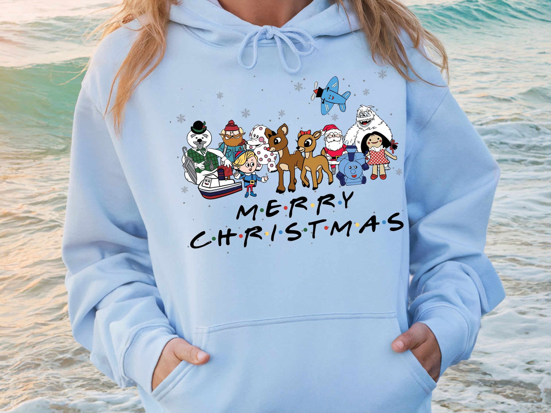 Rudolph and Misfit Toys Christmas Hoodie & Sweatshirt | Classic Holiday Cartoon Pullover | Retro Christmas Movie Design-7C061