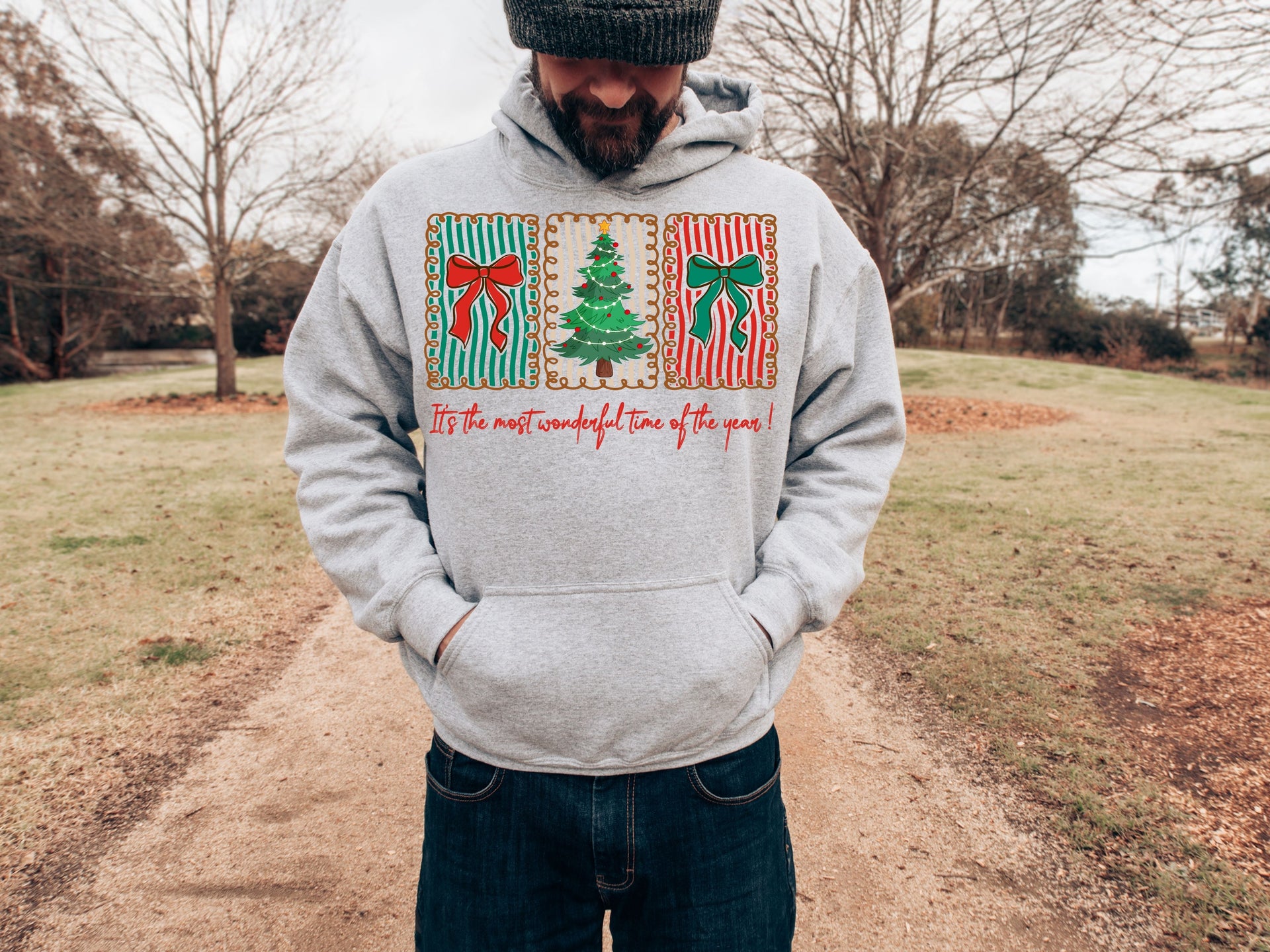 t’s the Most Wonderful Time of the Year Hoodie & Sweatshirt | Christmas Cookies & Tree Pullover | Cute Holiday Outfit-7C033