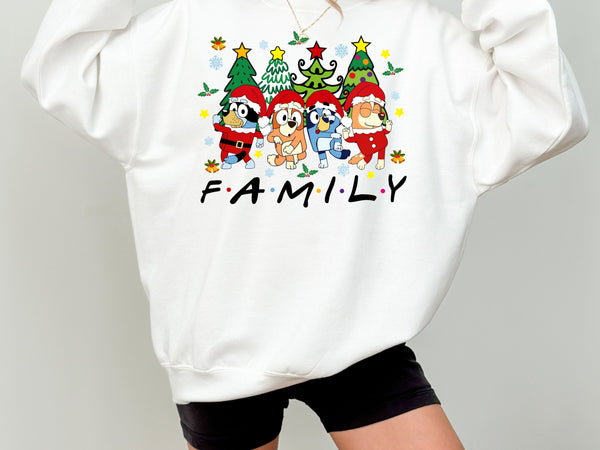Family Christmas Sweatshirt & Hoodie | Unisex Adult, Youth, Toddler Sizes | Matching Holiday Outfit | Cute Festive Winter Pullover Gift-7C004