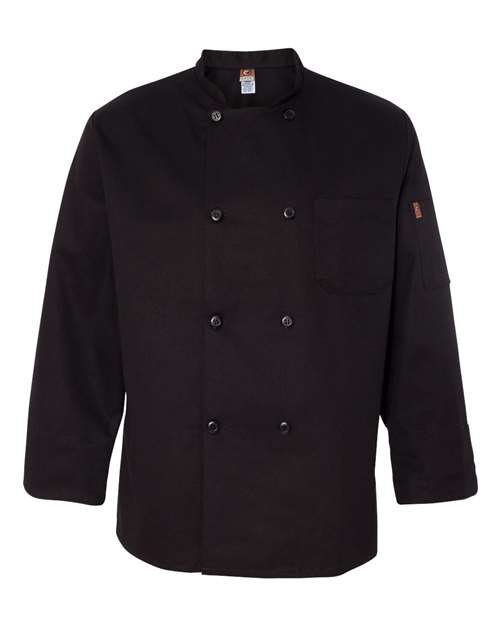 Chef Designs - Black Traditional Chef Coat- KT76