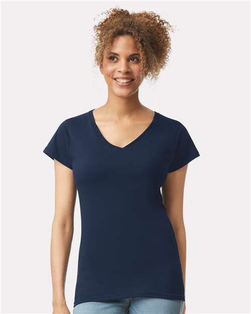 Gildan -Women's Softstyle® V-Neck T-Shirt - 64V00L
