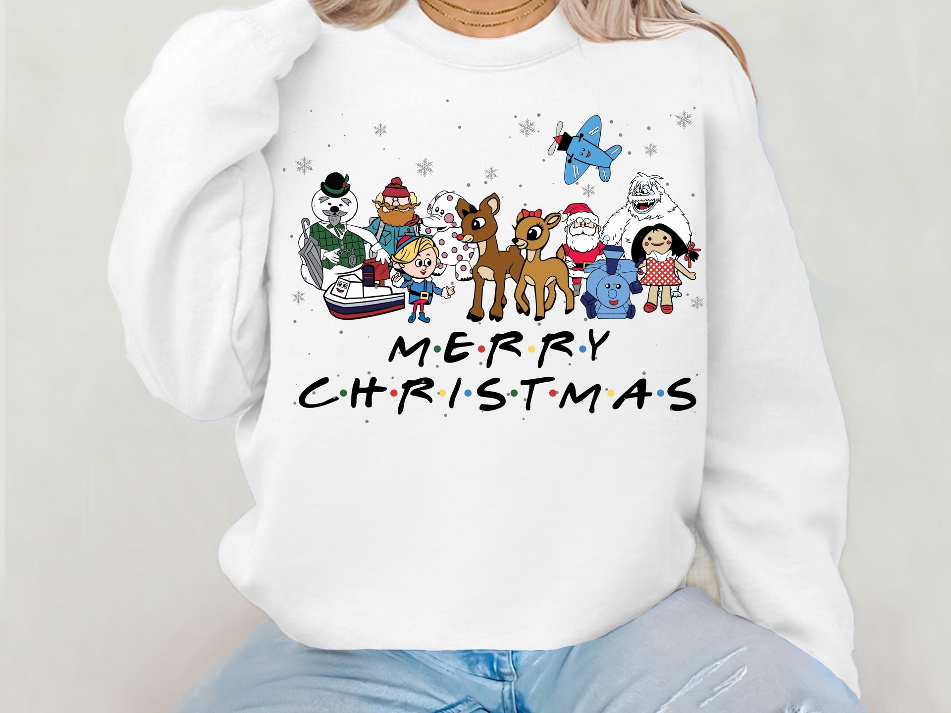 Rudolph and Misfit Toys Christmas Hoodie & Sweatshirt | Classic Holiday Cartoon Pullover | Retro Christmas Movie Design-7C061