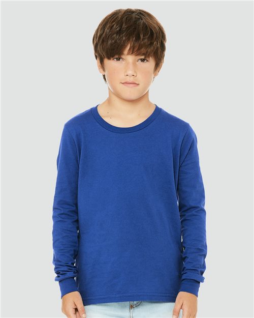 BELLA + CANVAS Youth Jersey Long Sleeve Tee- 3501Y