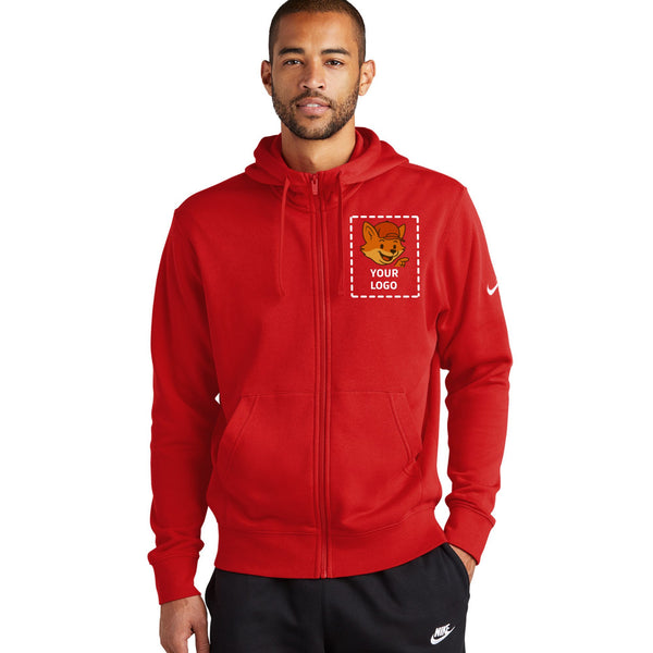 Nike Club Fleece Sleeve Swoosh Full-Zip Hoodie NKDR1513
