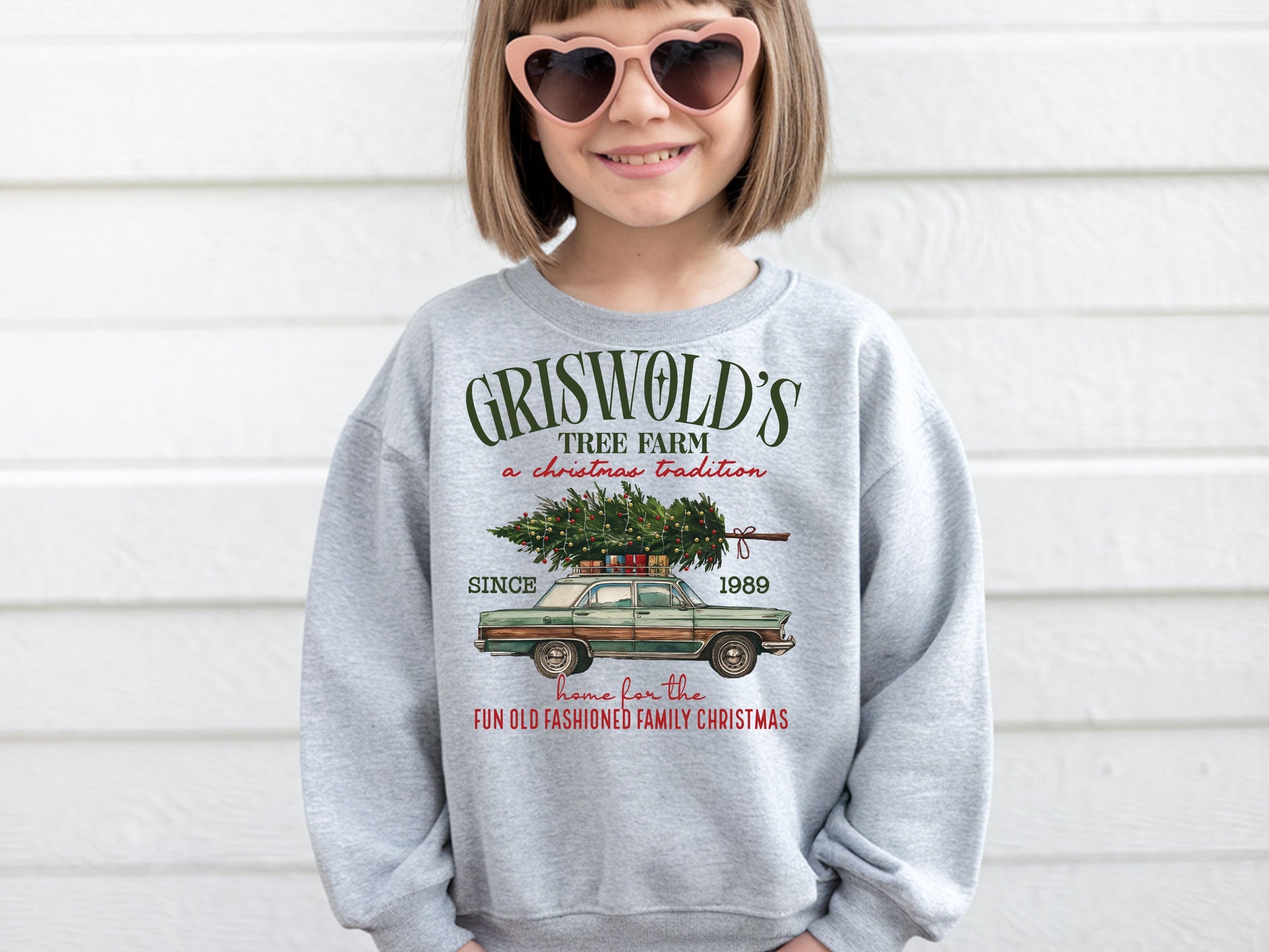Griswold’s Tree Farm Hoodie & Sweatshirt | Vintage Christmas Vacation Pullover | Fun Old Fashioned Family Christmas Outfit-7C031