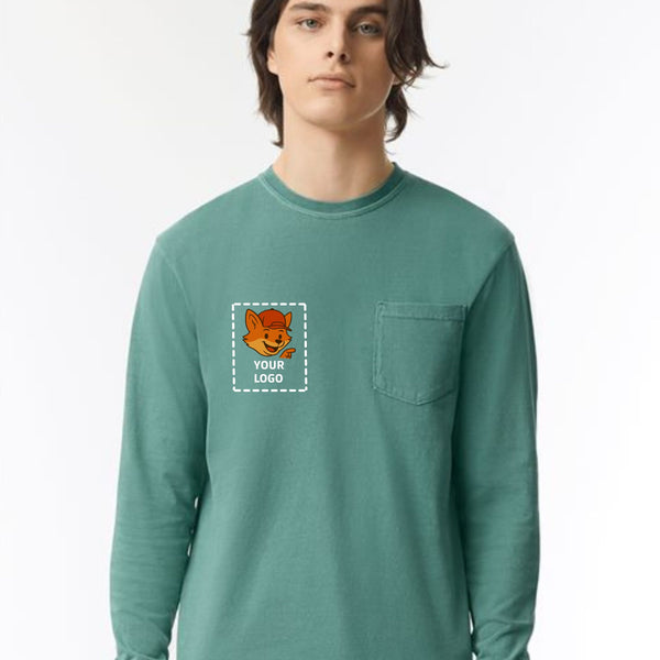 Comfort Colors - Unisex Garment-Dyed Heavyweight Long Sleeve Pocket T-Shirt - 4410