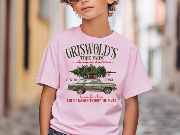 Griswold’s Tree Farm T-Shirt | Vintage Christmas Vacation Tee | Fun Old Fashioned Family Christmas Shirt-7C031