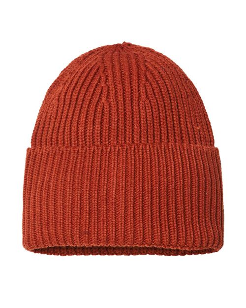 Atlantis Headwear - Sustainable Chunky Rib Cuffed Beanie-OAK