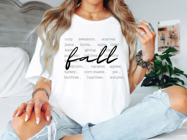 Thankful & Blessed T-Shirt | Cute Fall Cat Tee | Thanksgiving Autumn Shirt for Adults & Kids-70052