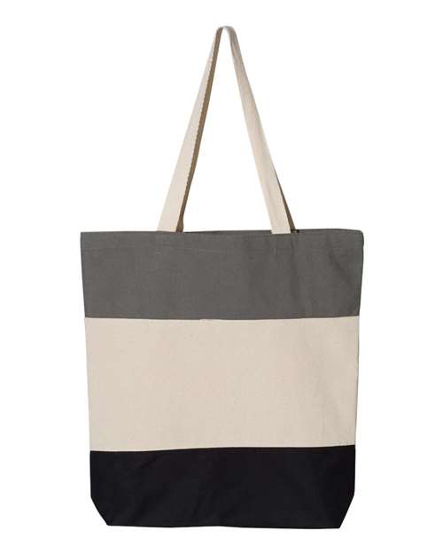 Q-Tees - 11L Tri-Color Tote- Q125900