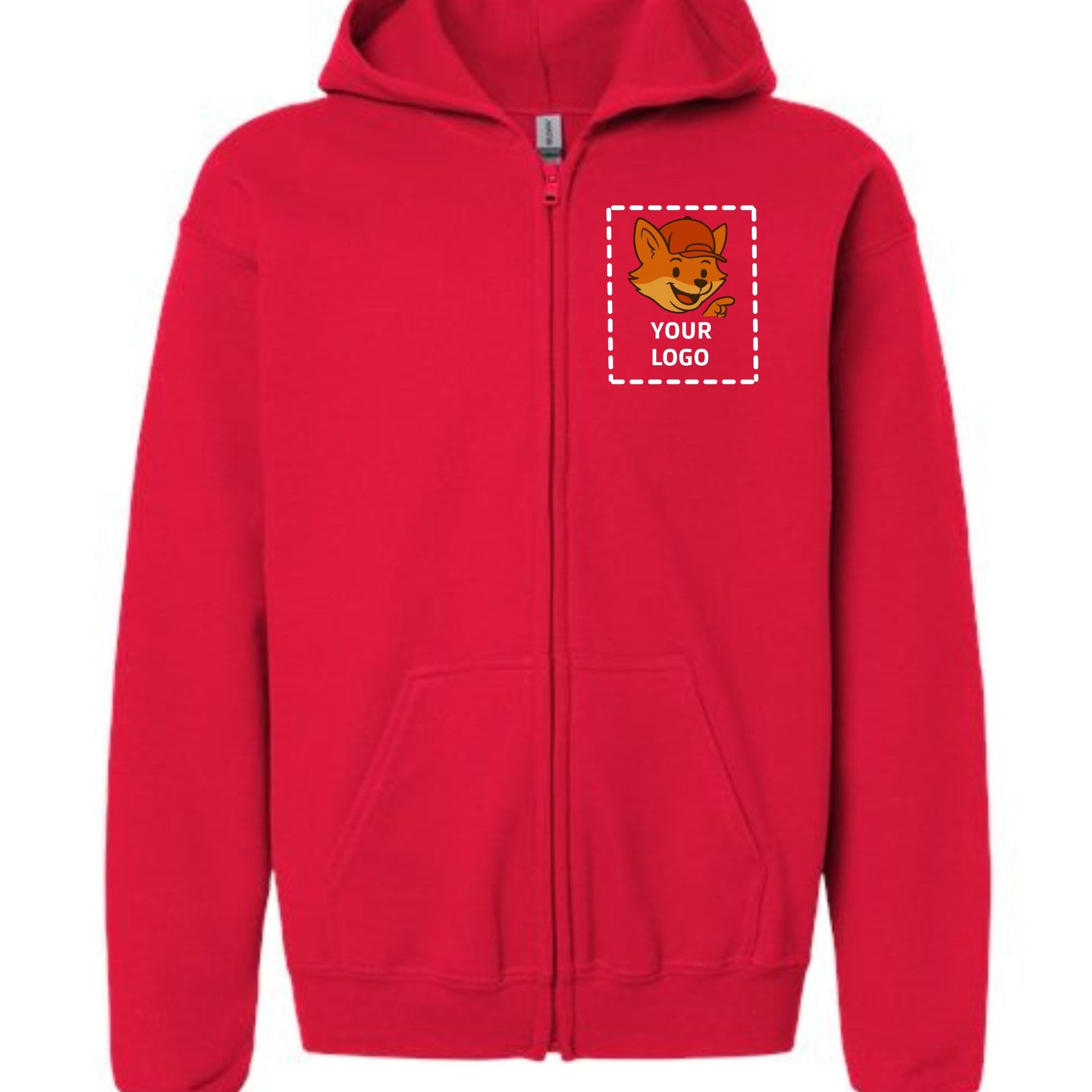 Gildan - Youth Heavy Blend™ Full-Zip Hooded Sweatshirt - 18600B