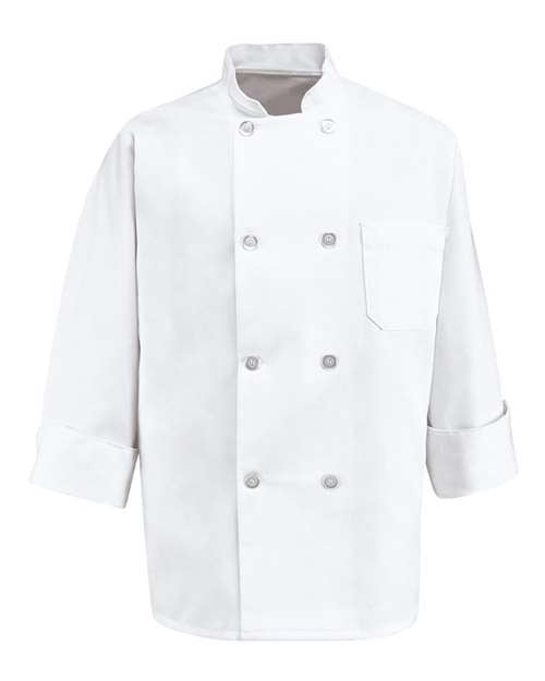 Chef Designs - Eight Pearl Button Chef Coat - Tall Sizes- 0403T